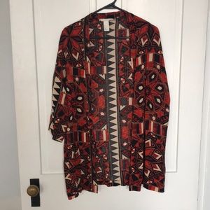 Aztec Print Kimono
